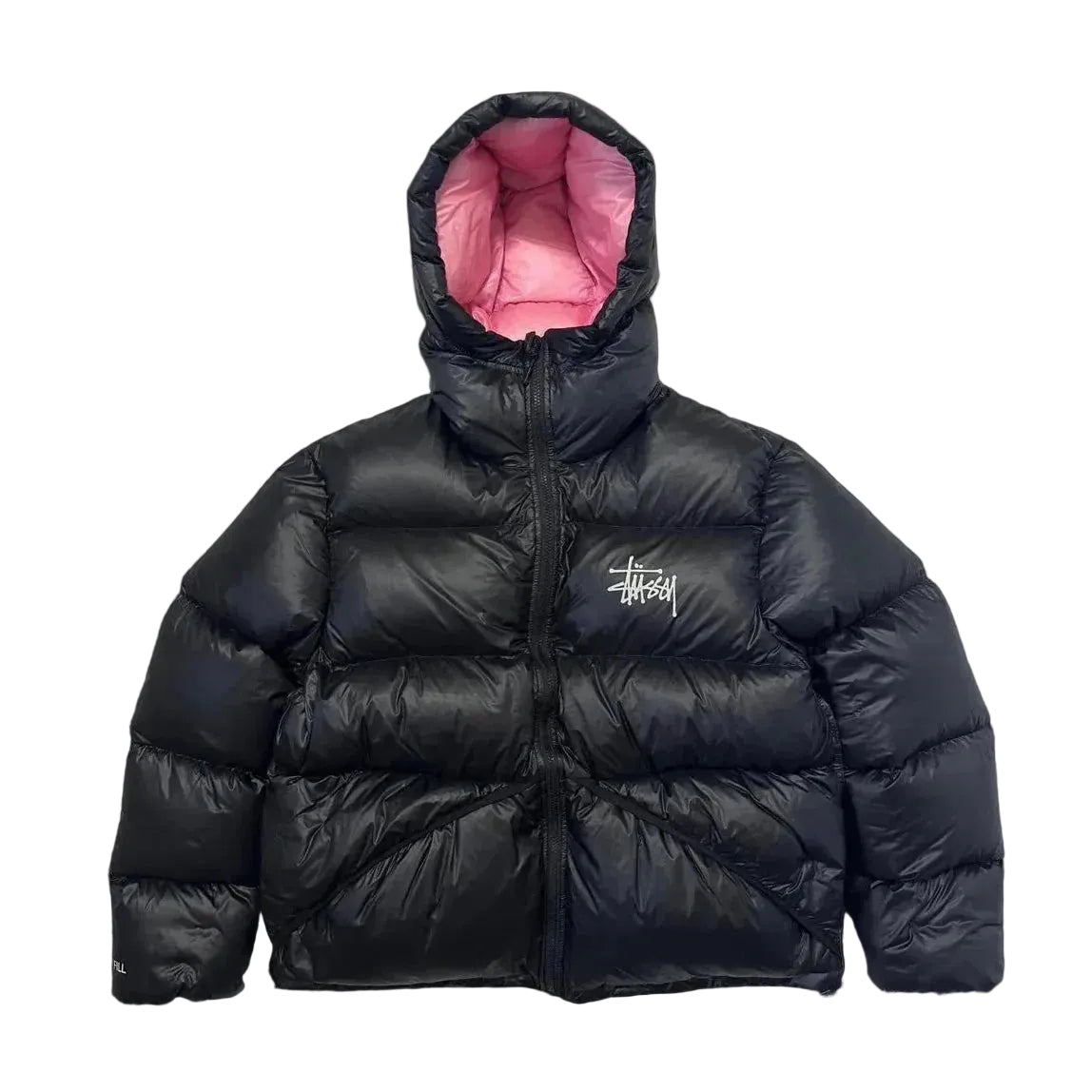 SY puffer jacket pink / gray